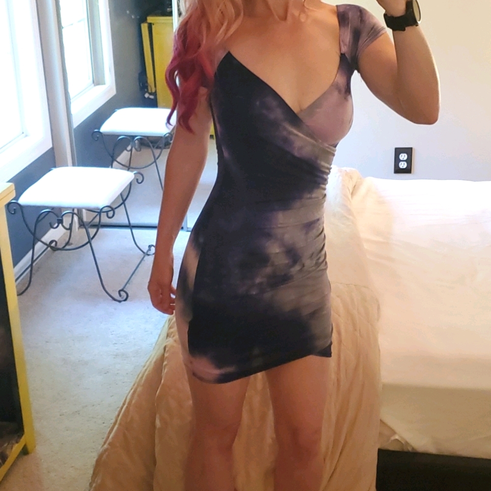 3for20🤍 NWT Sexy stretchy Tie Dye dress